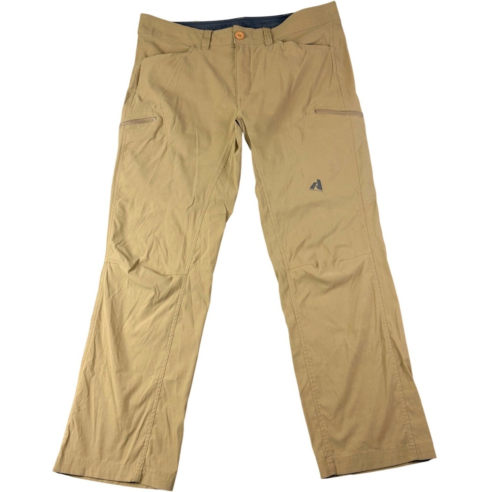 Eddie Bauer Mens 36x30 Tan First Ascent Hiking Cargo Pants Gorpcore Outdoor